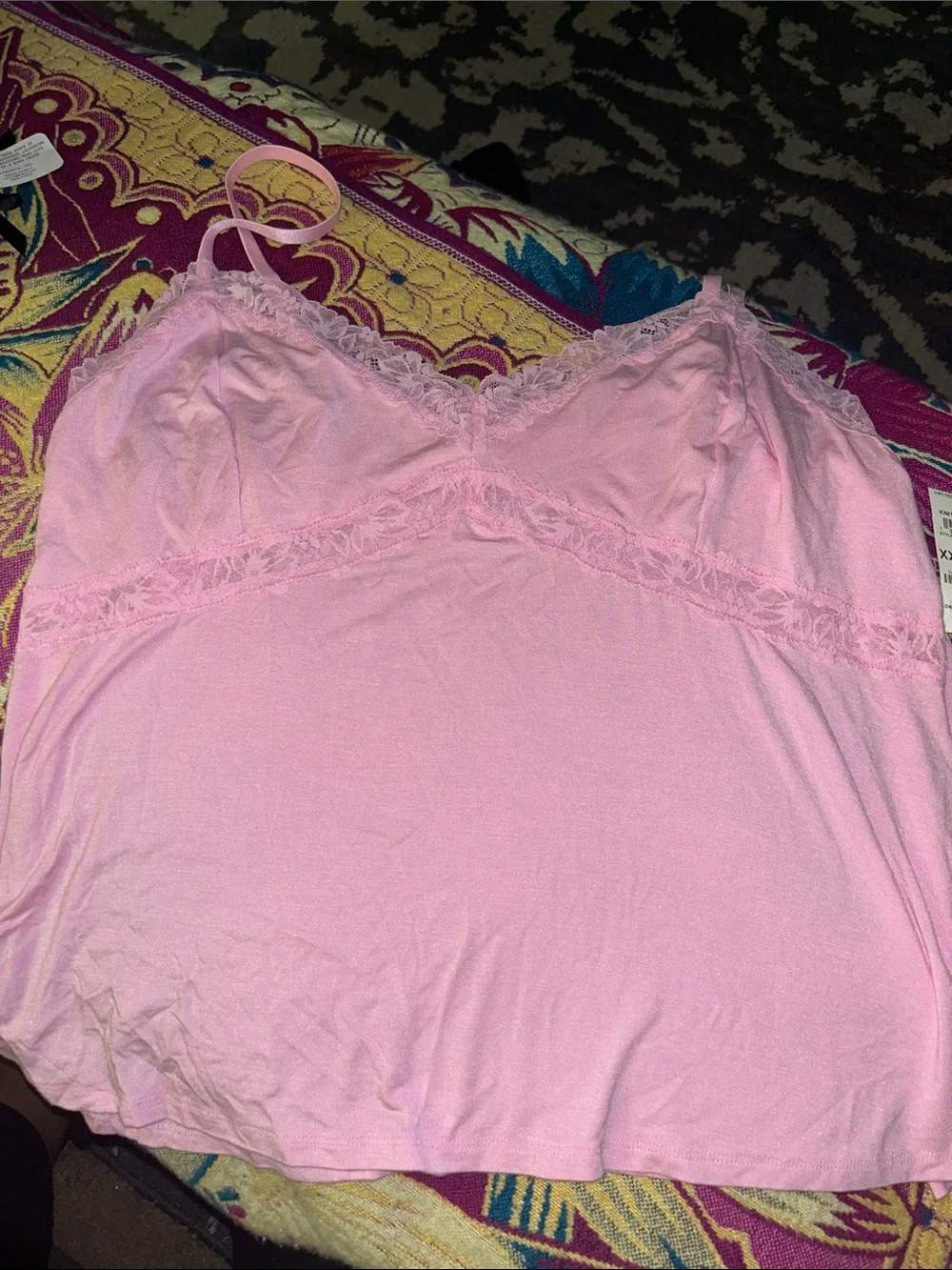 NWT pink sleep camisole by INC in sz XXL
